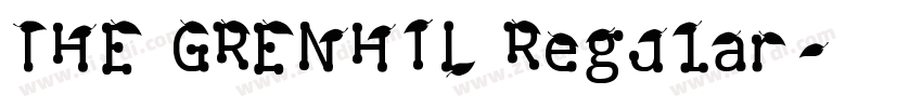 THE GRENHIL Regular字体转换